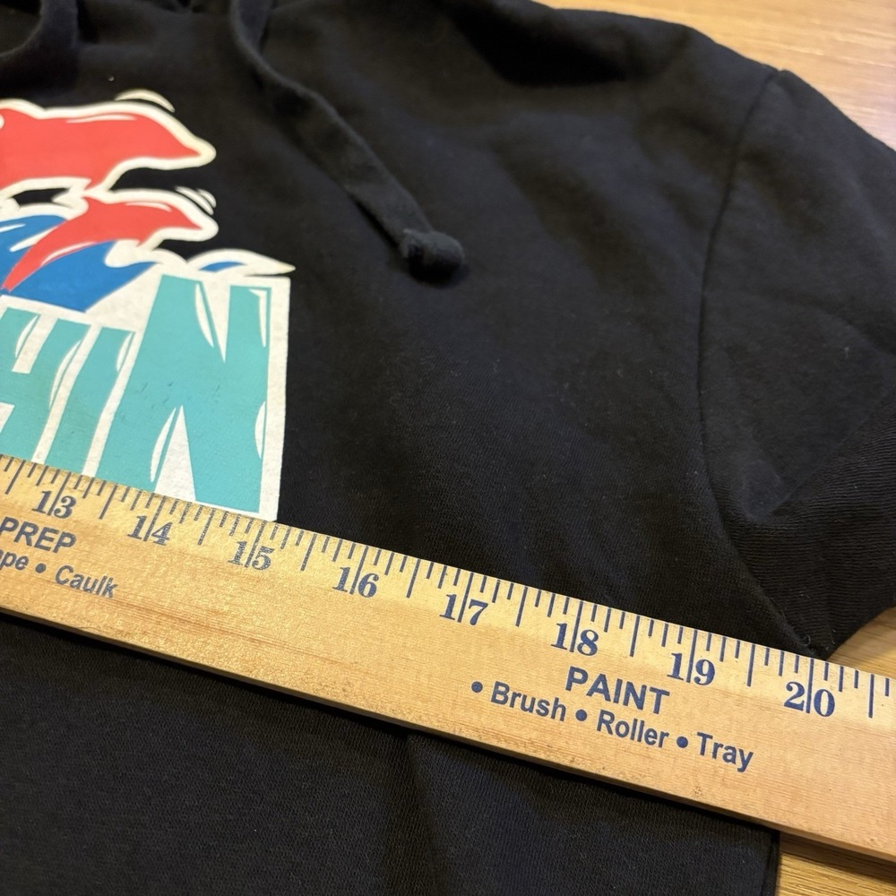 Pink Dolphin Hoodie Men's Medium Black Pullover Graphic Sweatshirt Hip-Hop Y2K - Picture 6 of 8